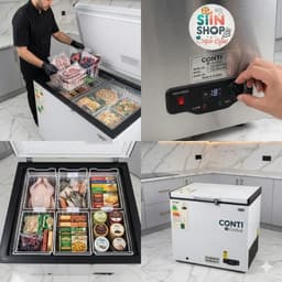 Congélateur Marque Contiglobal  Blanc 200L . 2