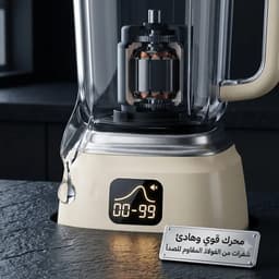 عصارة محمولة وخلاط كهربائي فائق الخفة، سهل التنظيف ، عصّارة فواكه وخضروات بمحرك عالي السرعة . 8