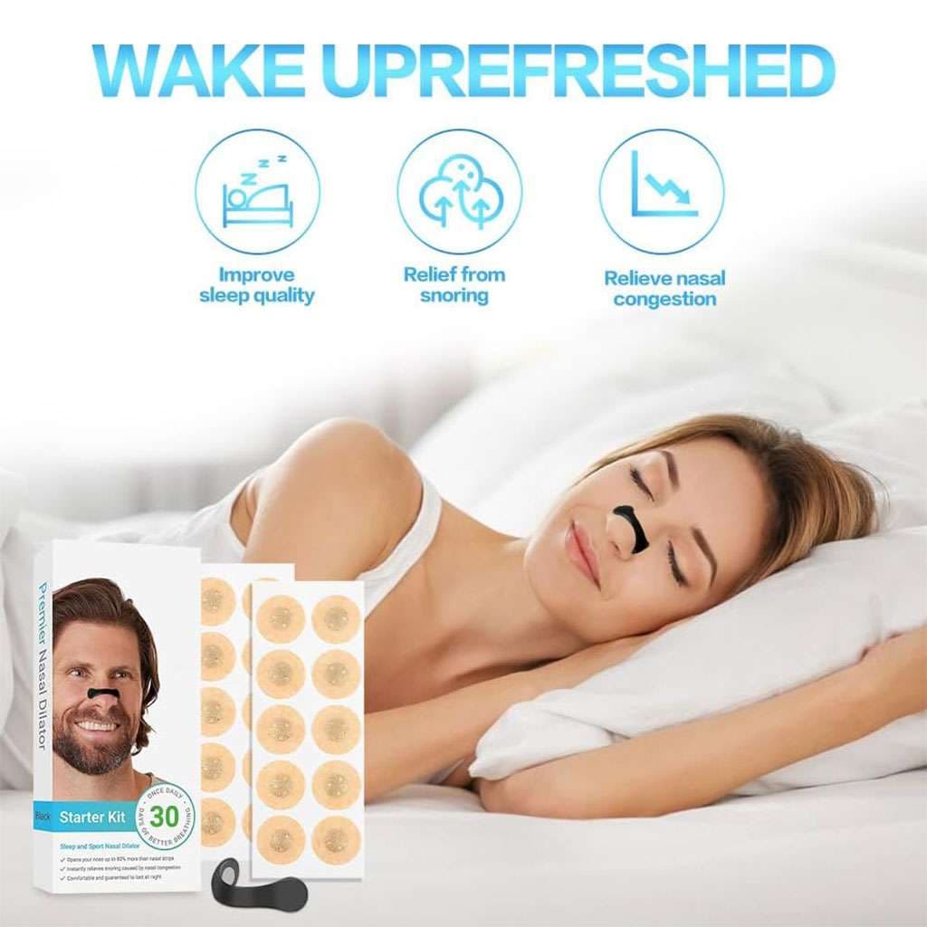 Bandelettes nasales magnétiques anti-ronflement pour un meilleur sommeil – شرائط أنفية مغناطيسية للرياضة والنوم مضادة للشخير
